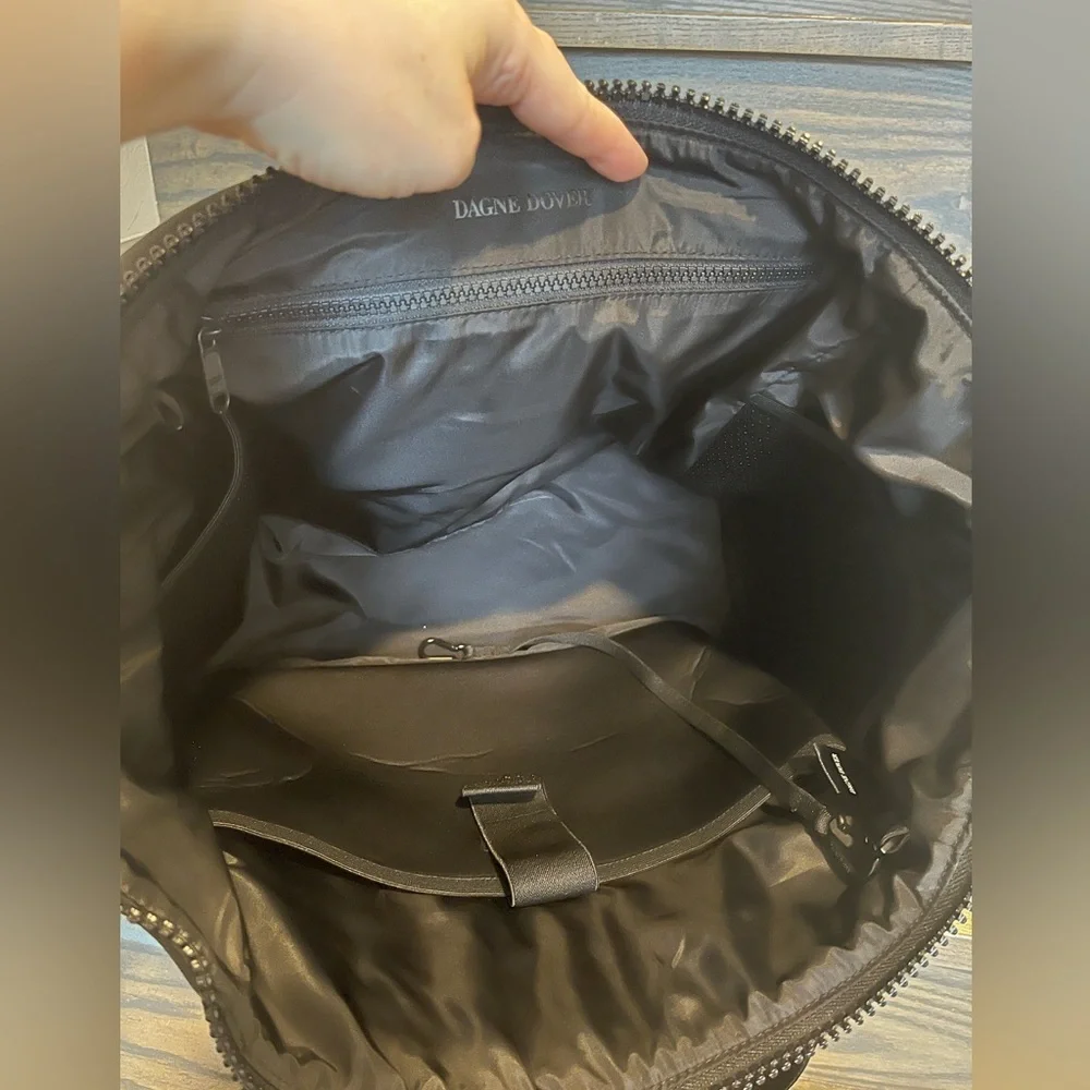 Dagne Dover Medium Landon Carryall Bag in Black